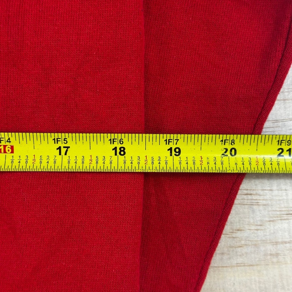 Vintage Dickies Red Crewneck Sweatshirt Mens Medium Made in USA Raglan Solid - Picture 4 of 5
